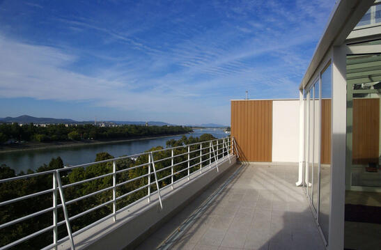 Terrace View towards Árpád Bridge
